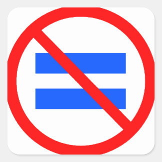 Cuadrada Pegatina pro matrimonio