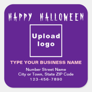 Cuadrada Pegatina Purple Square de Business Halloween