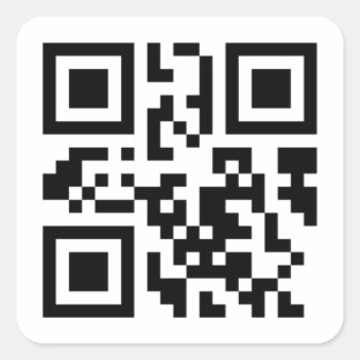 Cuadrada Pegatina QrCode