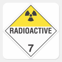 Pegatina radiactivo 7