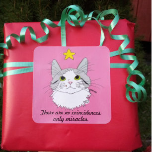 Cuadrada Pegatina Ragdoll Cat Gizmo Miracles