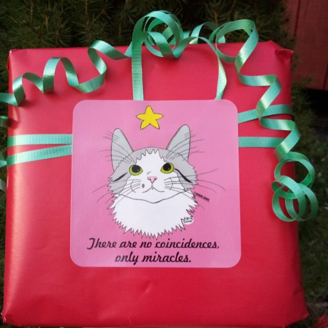 Cuadrada Pegatina Ragdoll Cat Gizmo Miracles (Subido por el creador)