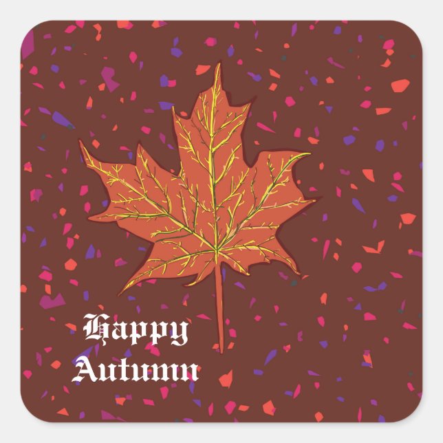 Cuadrada Pegatina redondo clásico, brillante (Anverso)