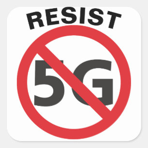 Cuadrada Pegatina Resist 5G