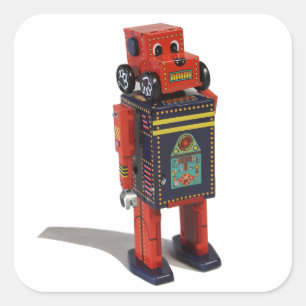 CUADRADA PEGATINA ROBOT