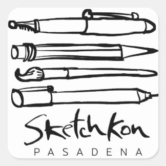 Cuadrada Pegatina SketchKon