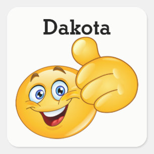 Cuadrada Pegatina sonriente