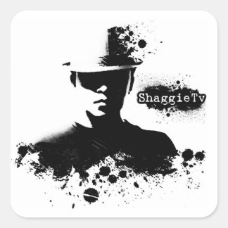 Cuadrada PEGATINA SPLAT ShaggieTv (cuadrado)