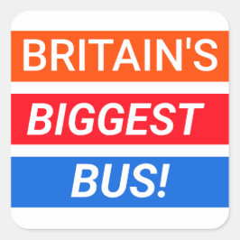 Cuadrada Pegatina Stagecoach