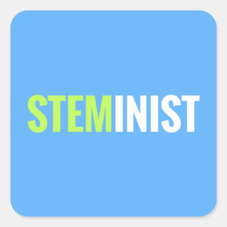 Cuadrada PEGATINA STEMinist - Cuadrado