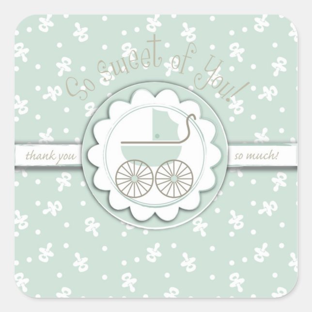 Cuadrada Pegatina Sweet One TY Square (Anverso)