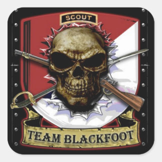 Cuadrada Pegatina Team Blackfoot