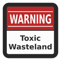 Pegatina Toxic Wasteland