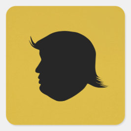 CUADRADA PEGATINA TRUMP SILHOUETTE