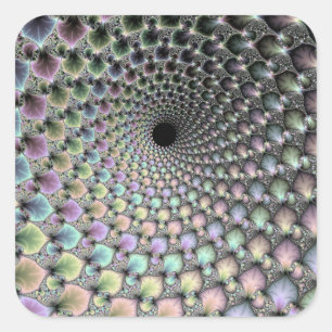 Cuadrada Pegatina Vortex