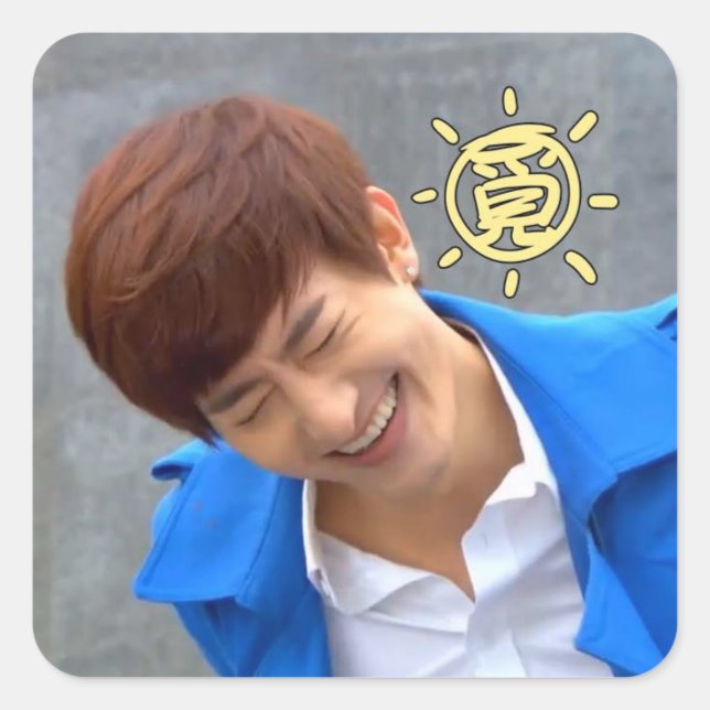 Cuadrada Pegatina WLWI (Anverso)