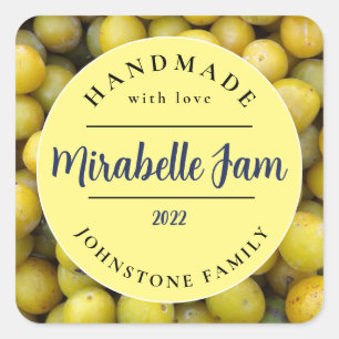 Cuadrada Personalizable Mirabelle Jam Pegatina