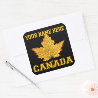 Cuadrada Personalizable Pegatina de Canadá Varsity Pegatina