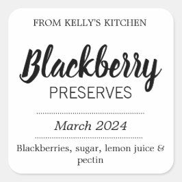Cuadrada Personalizable Preserve BL_02sq Square Pegatina