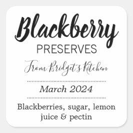 Cuadrada Personalizable Preserve BL_03sq Square Pegatina