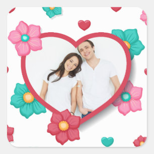 Cuadrada Personalizado añada a su propio pegatina de la
