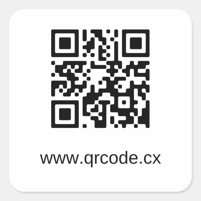 Cuadrada Personalizado Pegatina cuadrado (Anverso)