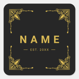 Cuadrada Personalizado Pegatina cuadrado para regalos, etiq