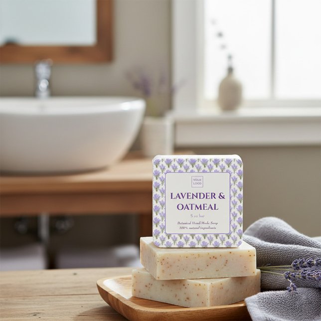 Cuadrada Personalizado Pegatina de negocios para jabón de l (Subido por el creador)