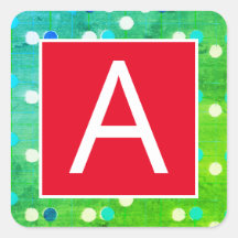 PERSONALIZADO PEGATINA INICIAL PARA ENVELOPE O NAV