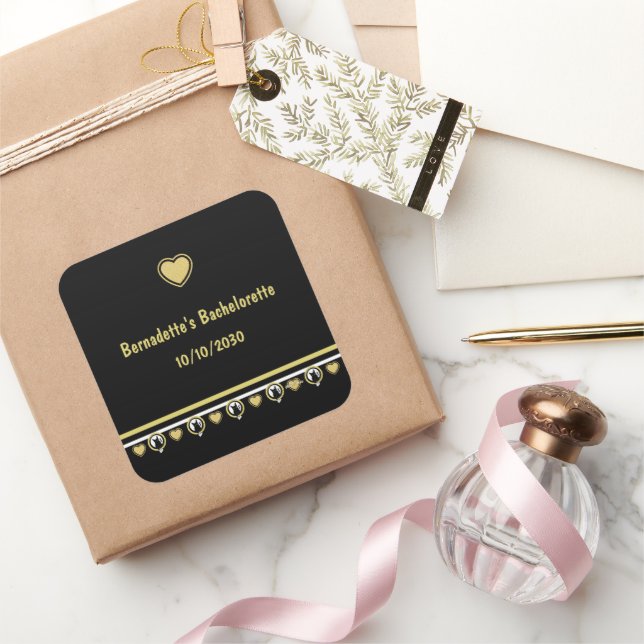 Cuadrada PERSONALIZAR: El Pegatina de un gato amante del po (Regalar)