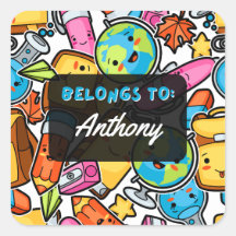 PERTENECE Personalmente al Pegatina de la escuela 