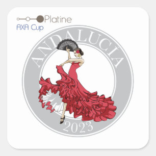 Cuadrada Platino, Pegatina de la Copa AXA (Andalucía)