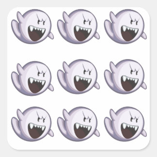 Cuadrada Plaza Pegatina fantasma