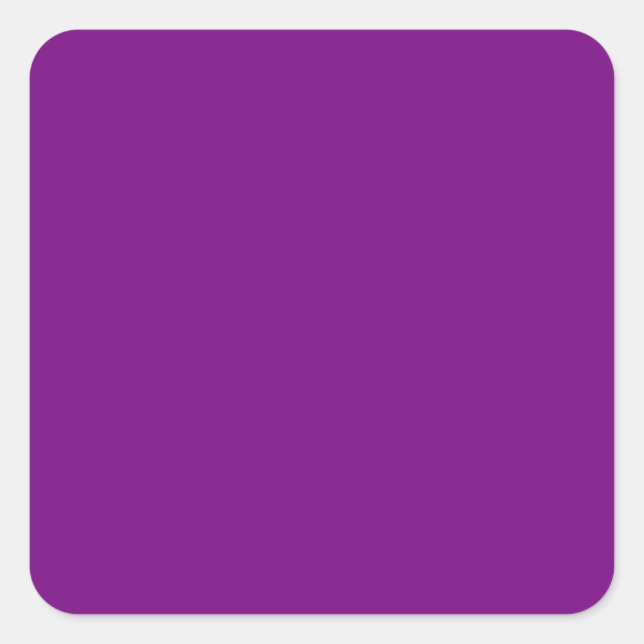Cuadrada Plum Purple Square Pegatina (Anverso)