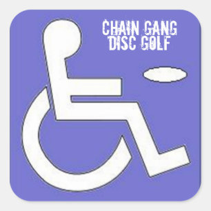 Cuadrada Pops Handicap Pegatina