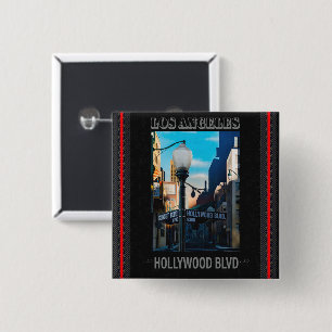Cuadrada Poster Hollywood Blvd. Chapa