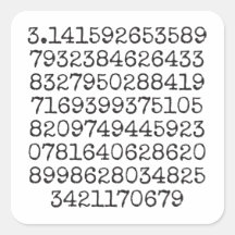 Primeros 100 dígitos de Pegatina Pi