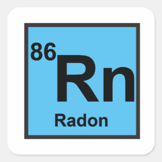 Cuadrada Radon Pegatina