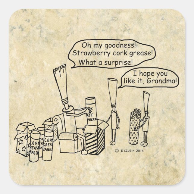 Cuadrada Reedz Gifts Square Pegatina (Anverso)