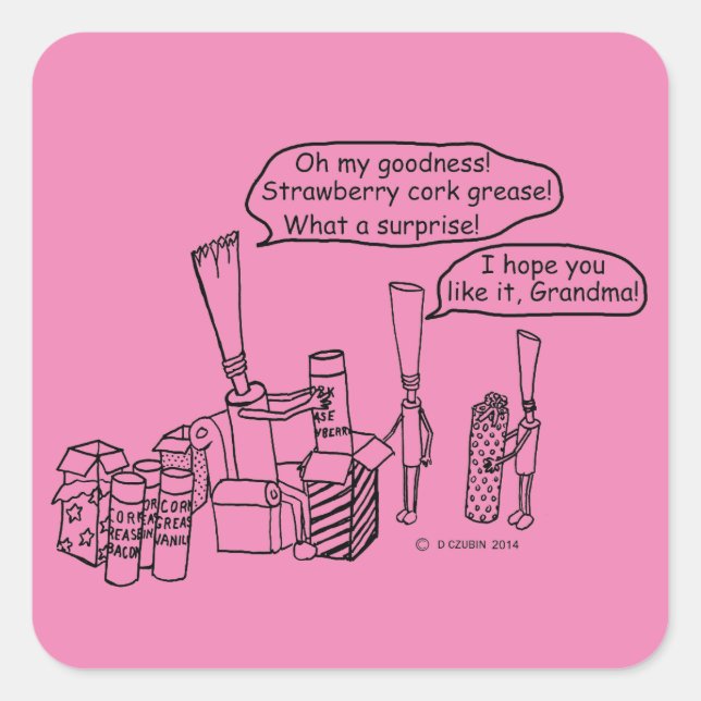 Cuadrada Reedz Gifts Square Pegatina (Anverso)