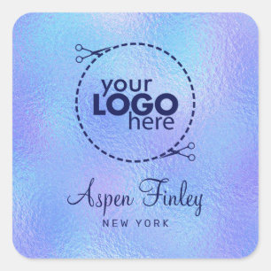 Cuadrada Relieve metalizado irlandés falso Pegatina cuadrad