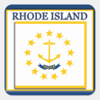 Rhode Island State Flag Pegatina