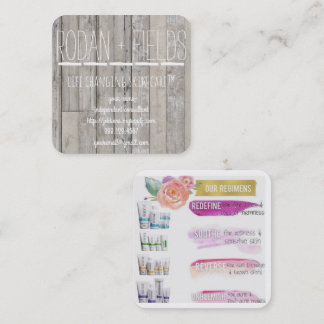 Cuadrada Rodan y tarjeta de visita de los campos