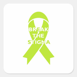 Cuadrada Romper el estigma - Pegatina cuadrado