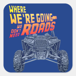 Cuadrada RZR no necesitamos al pegatina de los caminos
