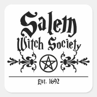 Cuadrada Salem Witch Society Pegatina