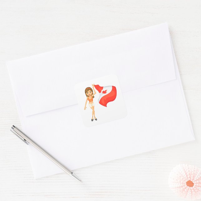 Cuadrada Saludo Al Pegatina De Canada Square (Subido por el creador)