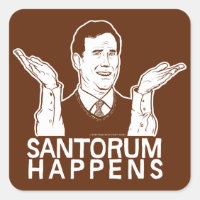 Santorum sucede pegatina