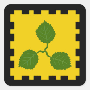 Cuadrada SCA Caerthe Populace Badge Pegatina