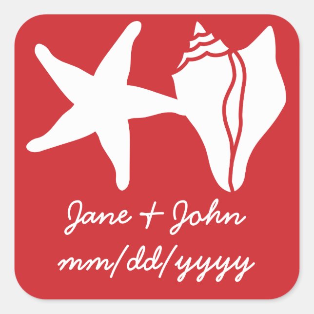 Cuadrada Semillas de verano en el Pegatina de cerezos (Anverso)